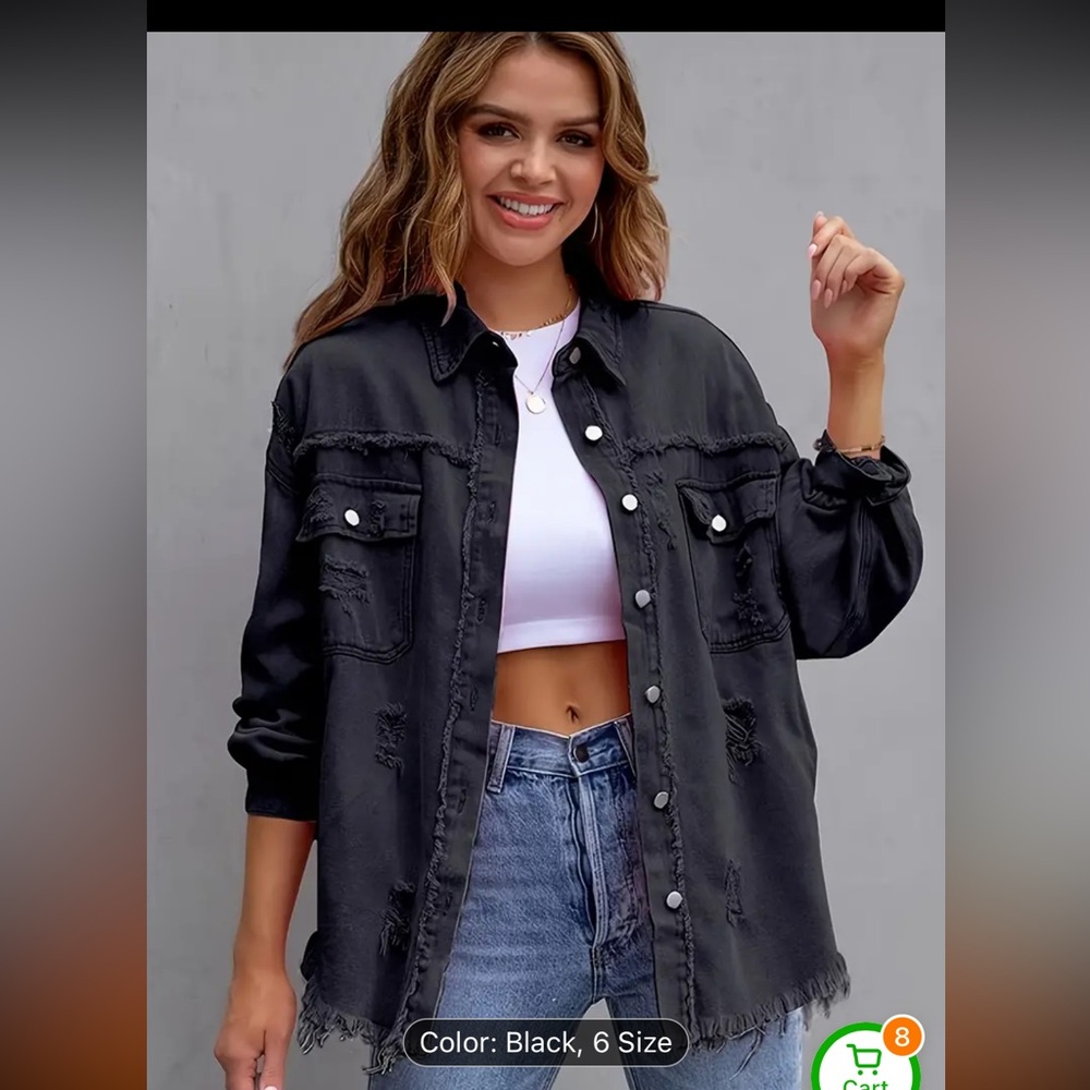 Black demin jacket